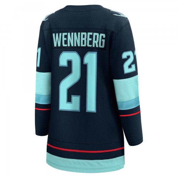 Women's Seattle Kraken Alexander Wennberg Fanatics Deep Sea Blue Home Breakaway Player Jersey