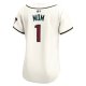 Women's Arizona Diamondbacks Nike White #1 Mom Home Limited Jersey