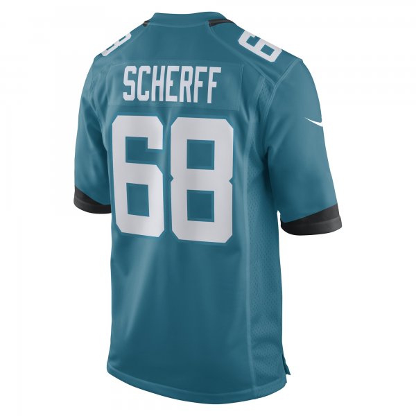 Men's Jacksonville Jaguars Brandon Scherff Nike Teal Game Player Jersey