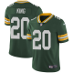 Men's Nike Green Bay Packers #20 Kevin King Green Team Color Stitched NFL Vapor Untouchable Limited Jersey