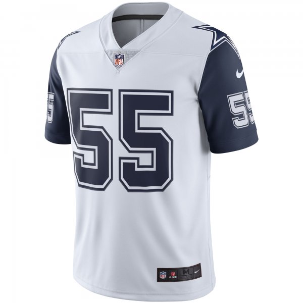 Men's Dallas Cowboys Leighton Vander Esch White Nike Color Rush Vapor Limited Jersey