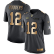 Nike Green Bay Packers #12 Aaron Rodgers Black Men's Stitched NFL Limited Gold Salute To Service Jersey