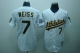 Mitchell And Ness Oakland Athletics #7 Walt Weiss Stitched White Throwback MLB Jersey