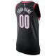 Men's Portland Trail Blazers Nike Black 2021/22 Diamond Custom Jersey - Icon Edition