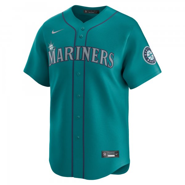 Men's Seattle Mariners Julio RodrÃÂ­guez Nike Aqua Alternate Limited Player Jersey