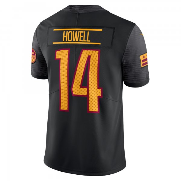 Men's Washington Commanders Sam Howell Nike Black Alternate Vapor Untouchable Limited Jersey