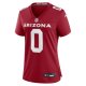 Women's Arizona Cardinals Zach Pascal Nike Cardinal Game Player Jersey