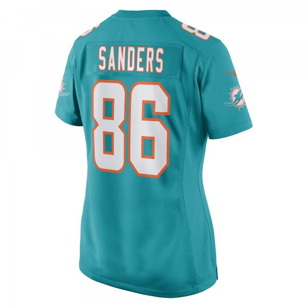 Women's Miami Dolphins Braylon Sanders Nike Aqua Game Player Jersey