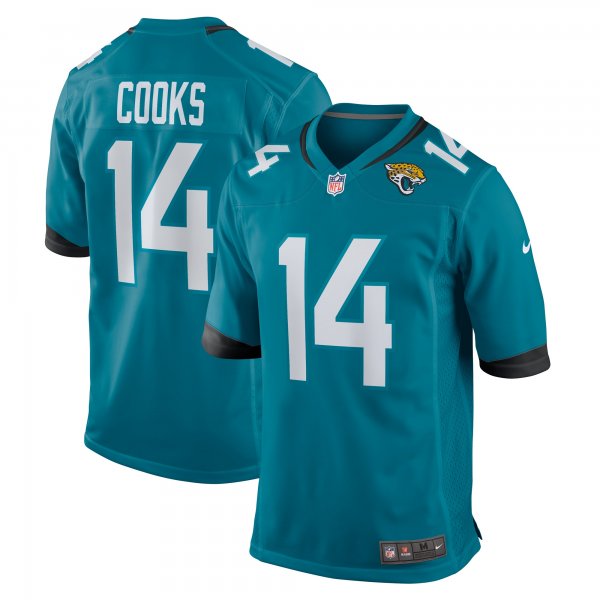 Men's Jacksonville Jaguars Elijah Cooks Nike  Teal Team Game Jersey