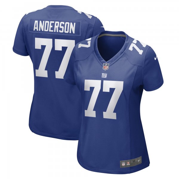 Women's New York Giants Jack Anderson Nike Royal Game Player Jersey