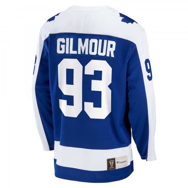 Men's Toronto Maple Leafs Doug Gilmour Fanatics Blue Breakaway Retired Player Jersey