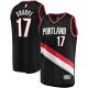 Men's Portland Trail Blazers Shaedon Sharpe Fanatics Black Fast Break Replica Player Jersey - Icon Edition