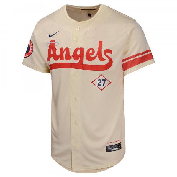 Youth Los Angeles Angels Mike Trout Nike Cream City Connect Limited Player Jersey