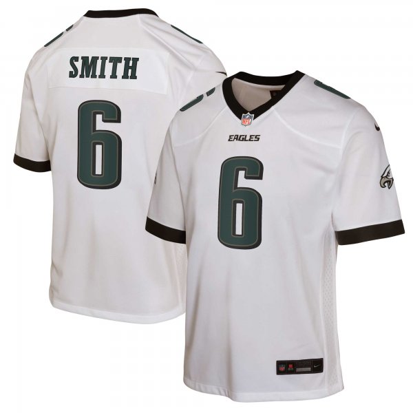 Youth Philadelphia Eagles DeVonta Smith Nike White Game Jersey