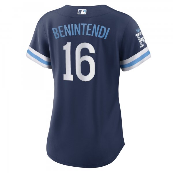 Women's Kansas City Royals Andrew Benintendi Nike Navy City Connect Replica Player Jersey