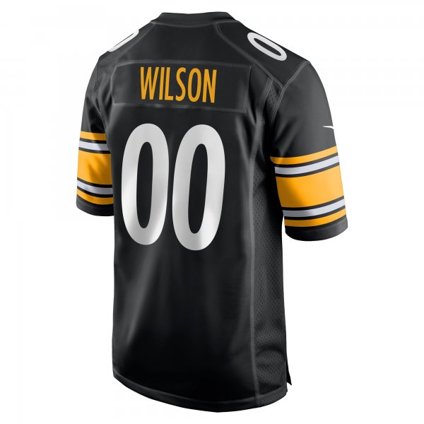 Men's Pittsburgh Steelers Roman Wilson Nike Black 2024 NFL Draft Game Player Jersey