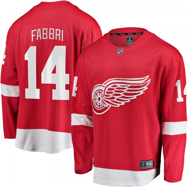 Men's Detroit Red Wings Robby Fabbri Fanatics Red Home Breakaway Player Jersey