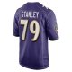 Men's Baltimore Ravens Ronnie Stanley Nike Purple Game Jersey