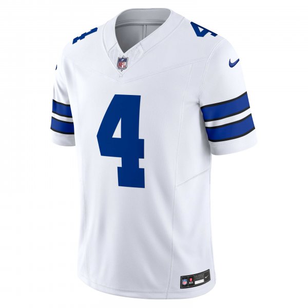 Men's Dallas Cowboys Dak Prescott Nike White Vapor F.U.S.E. Limited Jersey