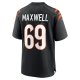 Men's Cincinnati Bengals Devonnsha Maxwell Nike  Black Team Game Jersey