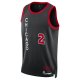 Unisex Chicago Bulls Lonzo Ball Nike Black 2023/24 Swingman Jersey - City Edition