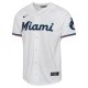 Youth Miami Marlins Jazz Chisholm Nike White Home Limited Player Jersey