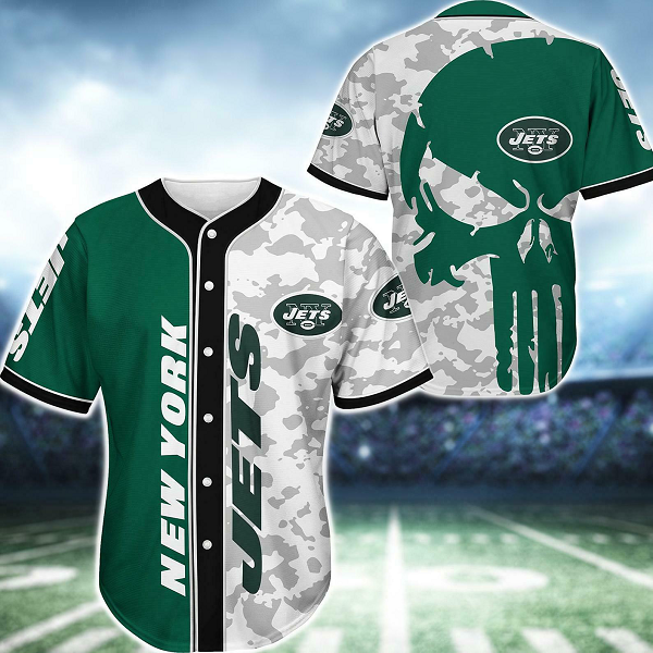 New York Jets NFL 3D Digital Printed Fashion Baseball Legend Jersey