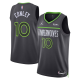 Unisex Jordan Brand #10 Mike Conley Black Minnesota Timberwolves Swingman Badge NBA Jersey - Statement Edition