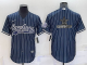 Men's Dallas Cowboys Blank Blue Stitched Baseball Cool Base Jersey