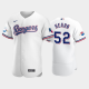 Men's Texas Rangers #52 Taylor Hearn White Home 50th Anniversary MLB Flex Base Jersey