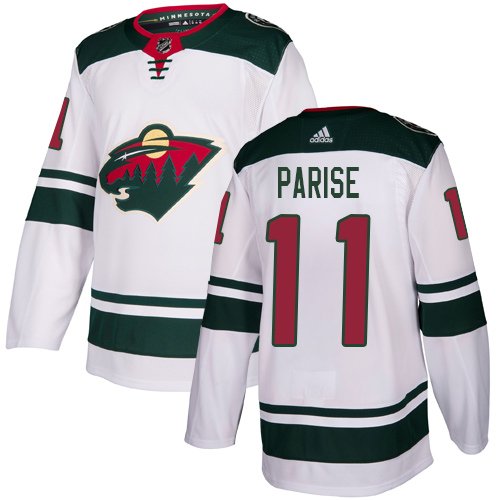 Adidas Minnesota Wild #11 Zach Parise White Road Stitched Youth NHL Jersey