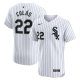 Men's Chicago White Sox Oscar Colas Nike White Home Elite Player Jersey