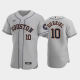 Men's Houston Astros #10 Yuli Gurriel 2020 Road Gray Flex Base MLB Jersey