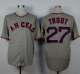 Los Angeles Angels of Anaheim #27 Mike Trout Grey 1965 Turn Back The Clock Stitched MLB Jersey