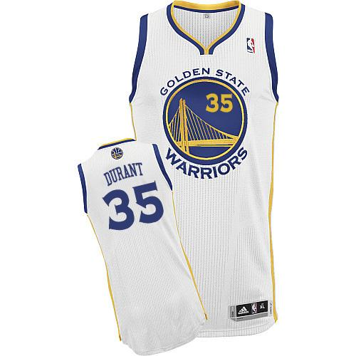 Men's Golden State Warriors #35 Kevin Durant White Home Stitched NBA Jersey