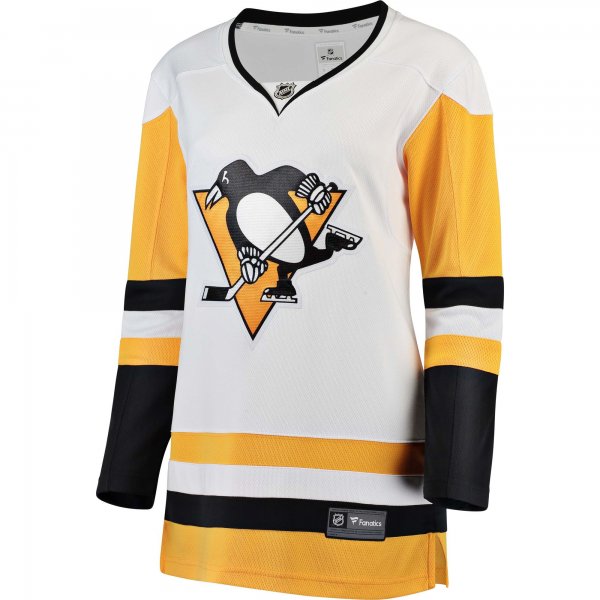 Women's Pittsburgh Penguins Fanatics White Away Breakaway Jersey