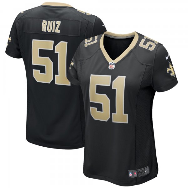 Women's New Orleans Saints Cesar Ruiz Nike Black Game Jersey