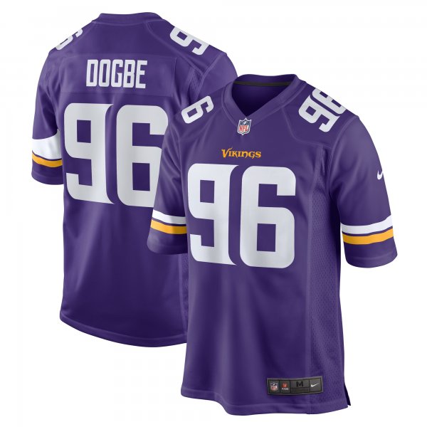 Men's Minnesota Vikings Michael Dogbe Nike  Purple Team Game Jersey