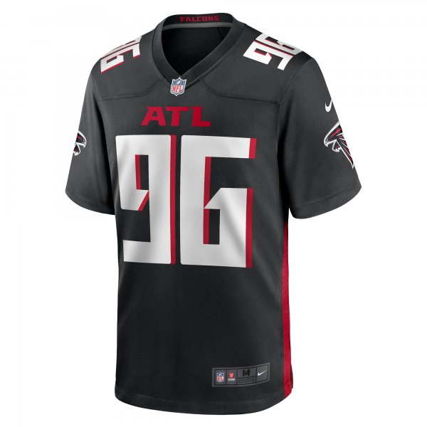 Men's Atlanta Falcons Zach Harrison Nike  Black Team Game Jersey