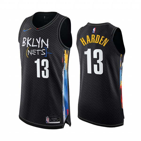 #13 James Harden Brooklyn Nets Black Jersey City Edition