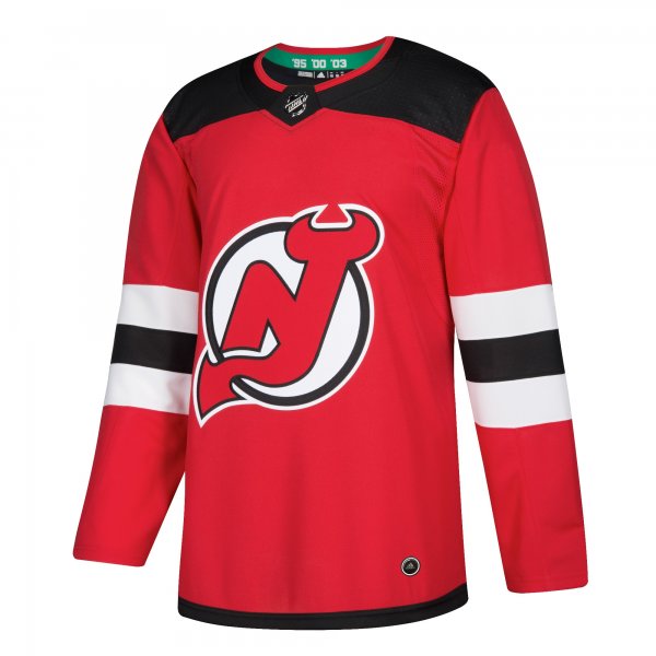 Men's New Jersey Devils adidas Red Home Blank Jersey