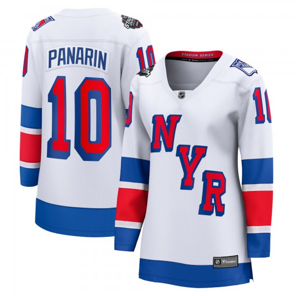 Women's New York Rangers #10 Artemi Panarin White 2024 NHL Stadium Series Breakaway Player Jersey