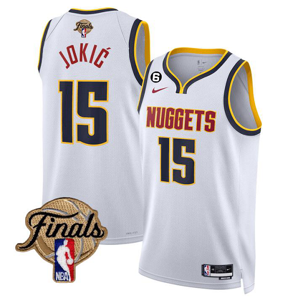 Men's Denver Nuggets Jokic #15 Finals Patch ASSOCIATION Jersey