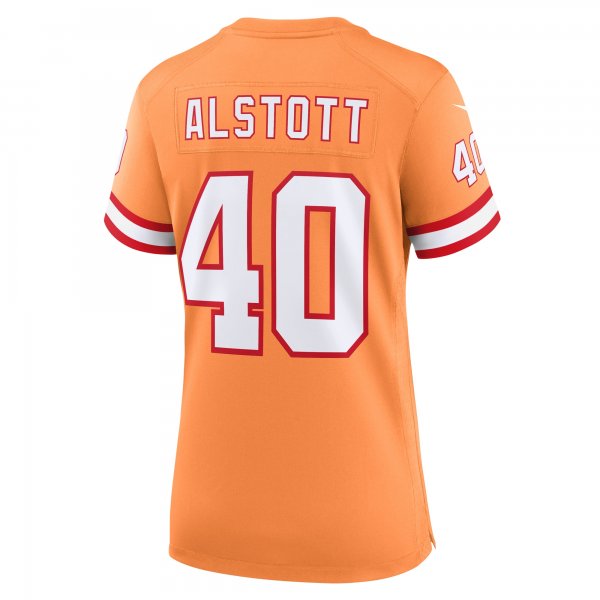 Women's Tampa Bay Buccaneers Mike Alstott Nike Orange Throwback Game Jersey