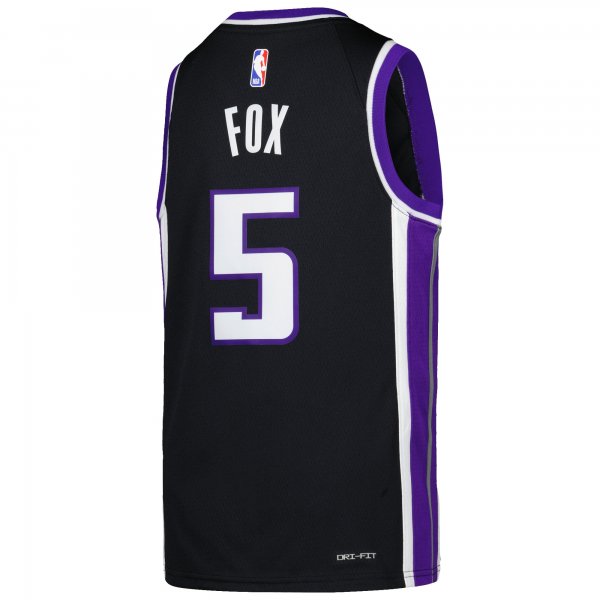 Youth Sacramento Kings De'Aaron Fox Nike Purple Swingman Jersey - Icon Edition