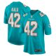 Men's Miami Dolphins Joshua Kalu Nike  Aqua Team Game Jersey