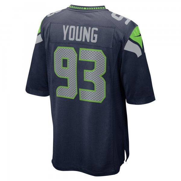 Men's Seattle Seahawks Cameron Young Nike College Navy  Game Jersey