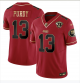 Men's San Francisco 49ers #13 Brock Purdy Red Gold 75 Anniversary Patch Limited Jersey