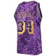 Men's Los Angeles Lakers Shaquille O'Neal Mitchell & Ness Purple Hardwood Classics 1996/97 Lunar New Year Swingman Jersey