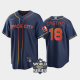 Men's 2022 City Connect Houston Astros #18 Jason Castro Cool Base Navy MLB Jersey with 2022 World Series Patch